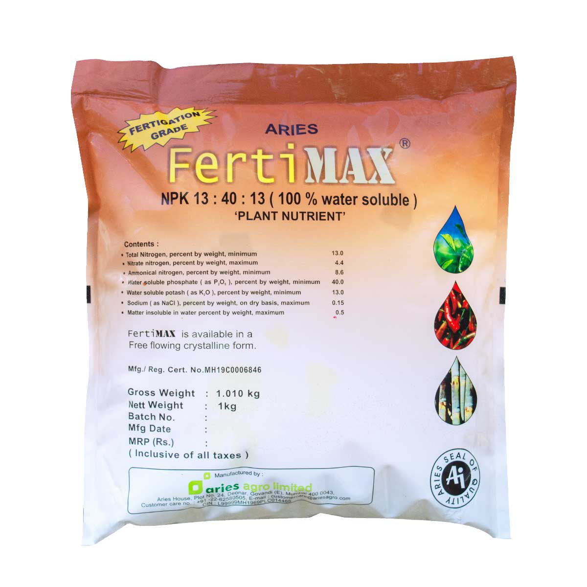 Buy Fertimax NPK(13:40:13) Online - Agritell.com